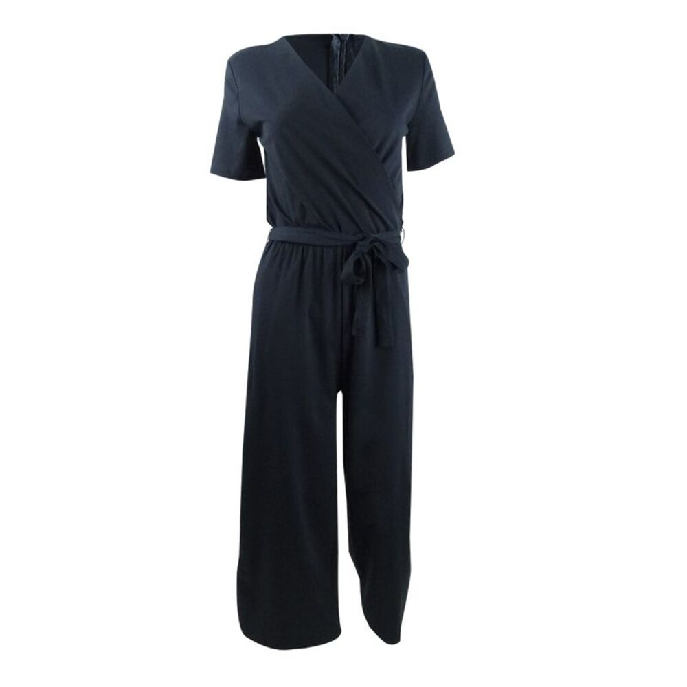 Weekend Max Mara Women's Belted Surplice Jumpsuit - Navy